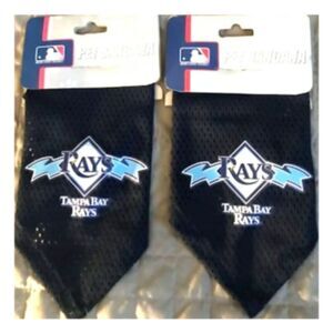 Doggie Bandanas . Size: Small .  (2) Bandana Bundle .Tampa Bay Rays